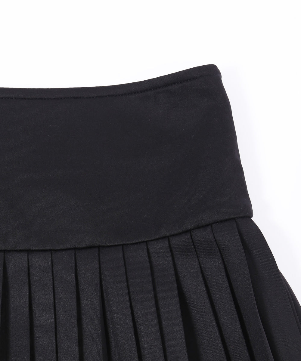 レースパイピングミニプリーツスカパン