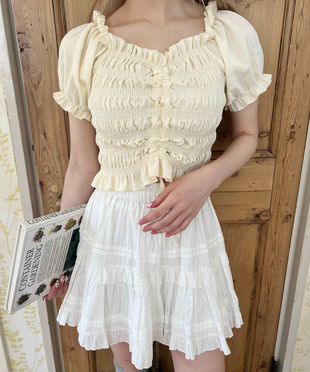 ホワイトアイボリー モデル：160㎝ F着用