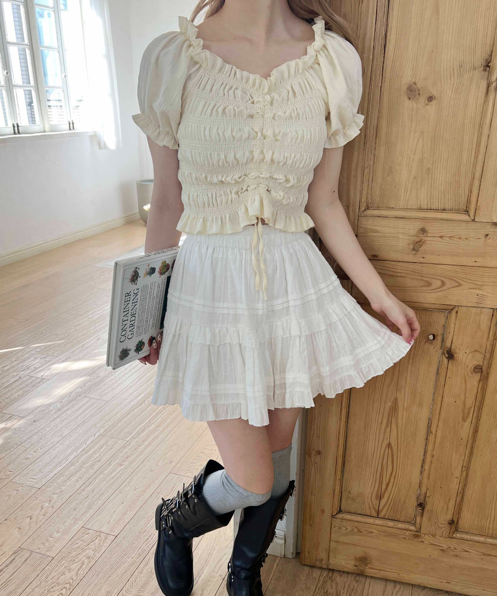 ホワイトアイボリー モデル：160㎝ F着用