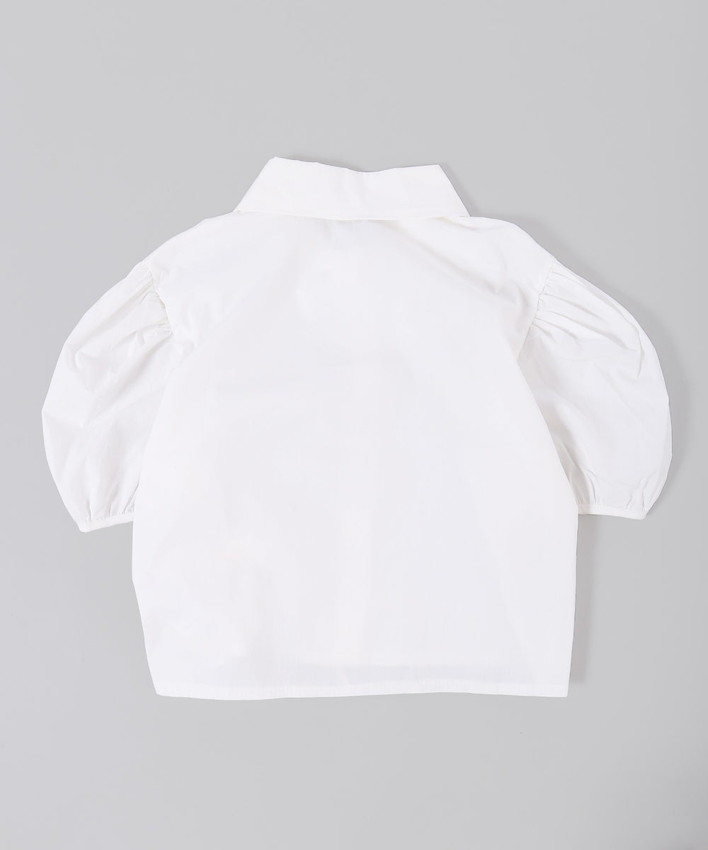 リボンドロストブラウス