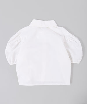 リボンドロストブラウス