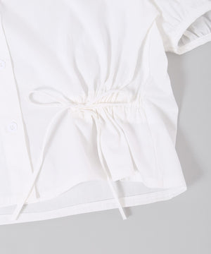 リボンドロストブラウス