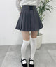レースアッププリーツスカート