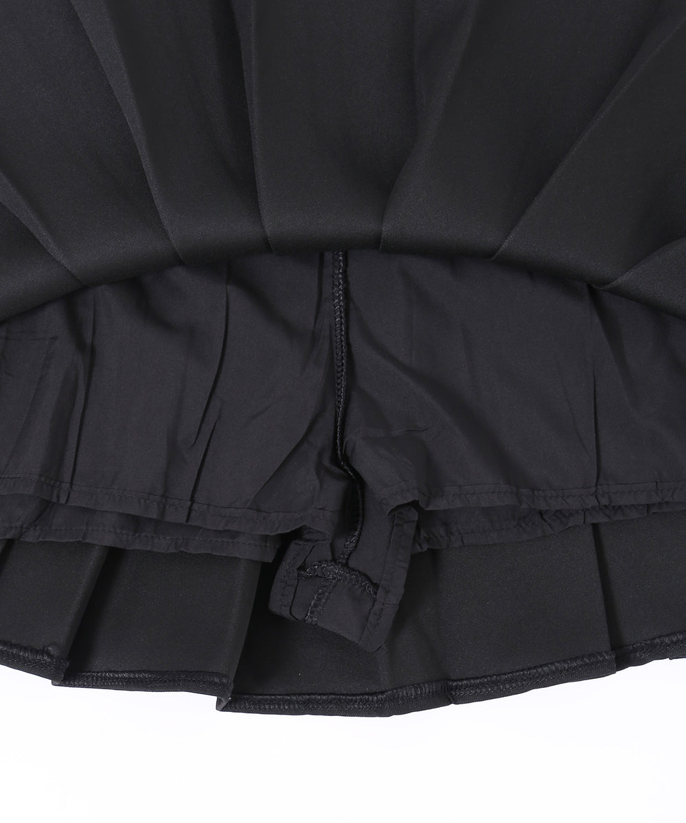 レースアッププリーツスカート