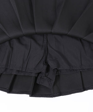 レースアッププリーツスカート