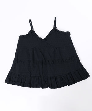 コットンレースフリルキャミ