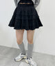 コットンレースティアードミニスカート