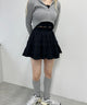 コットンレースティアードミニスカート
