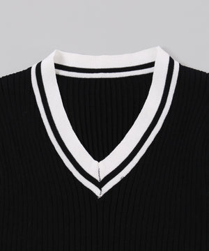 ラインコンパクトニット