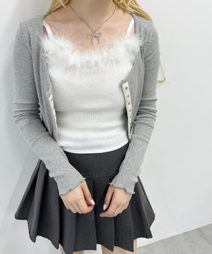 フェイクファーキャミソール