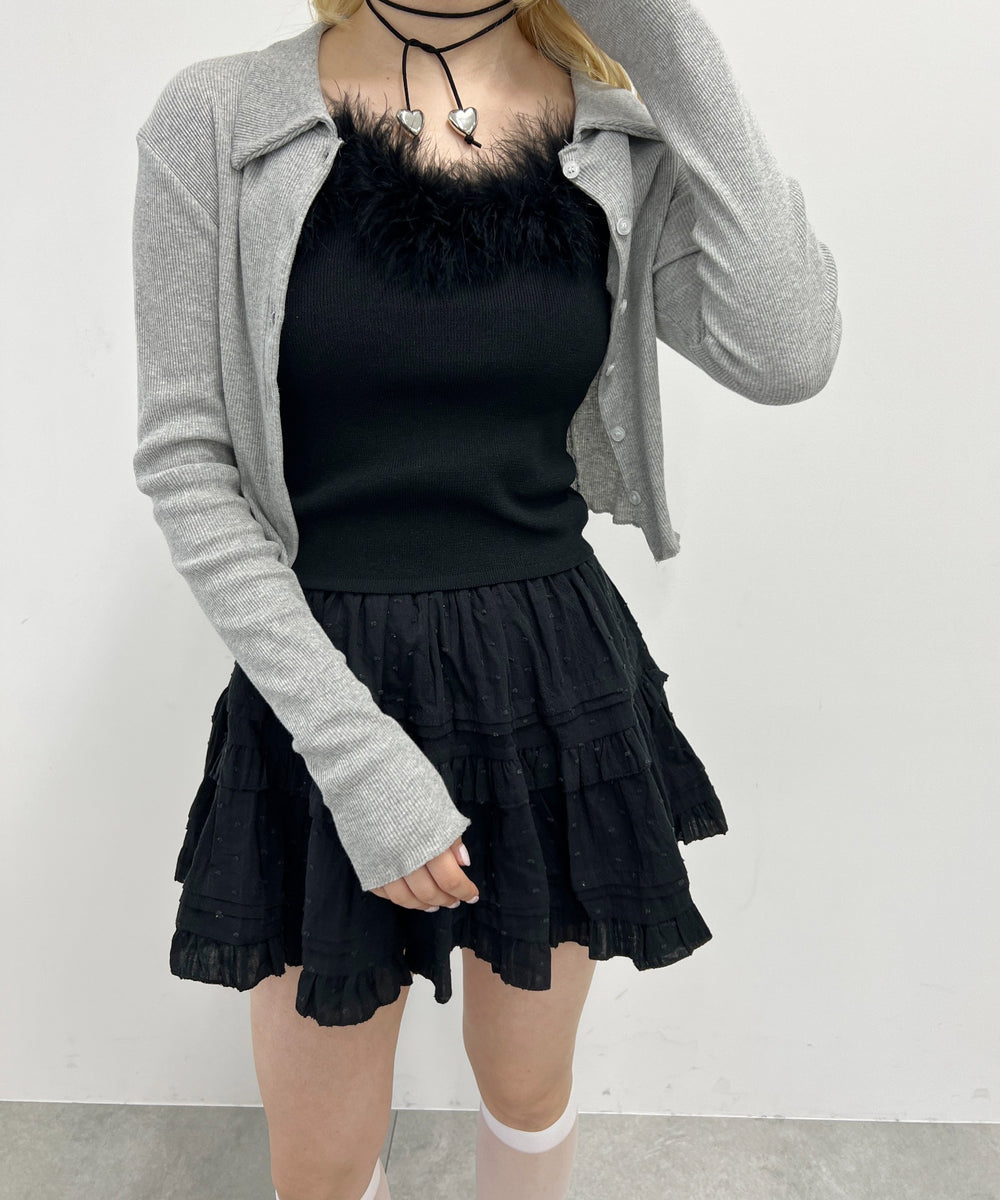 フェイクファーキャミソール