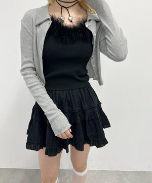 フェイクファーキャミソール