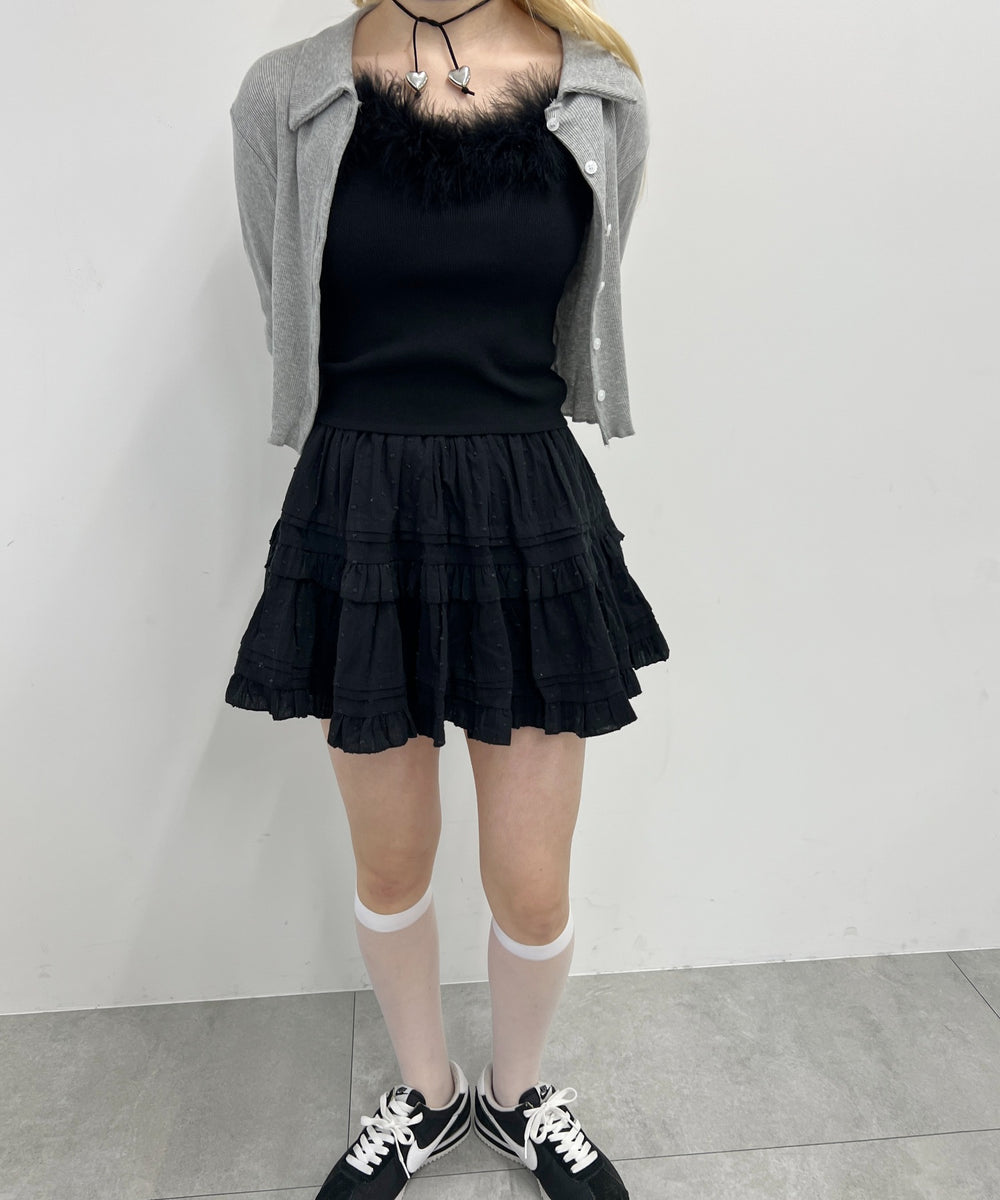 フェイクファーキャミソール