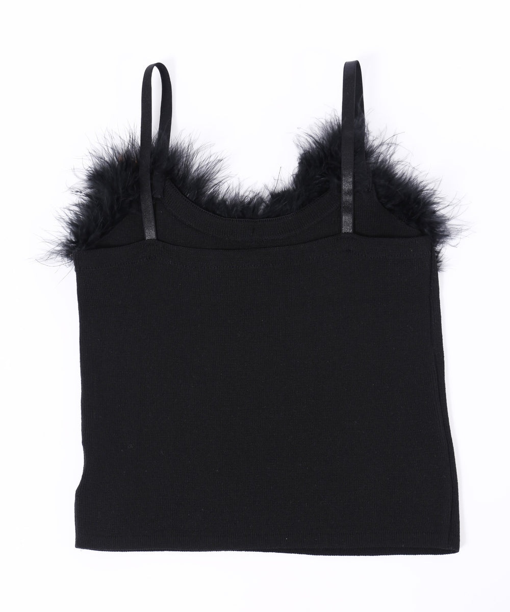 フェイクファーキャミソール