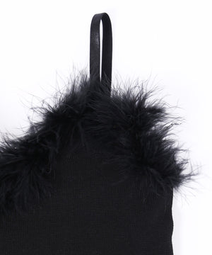 フェイクファーキャミソール