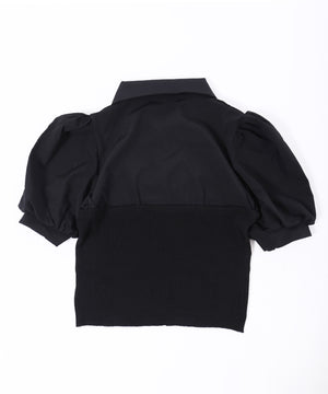 ビスチェデザイン半袖ブラウス