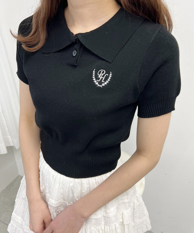 刺繍襟付きニットポロシャツ – WEGO ONLINE STORE