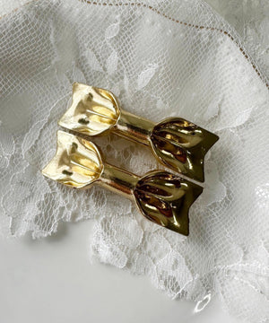 メタルミニリボンピン(2個セット)