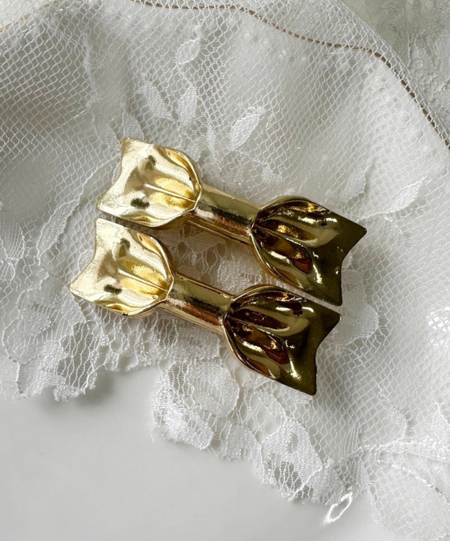 メタルミニリボンピン(2個セット)