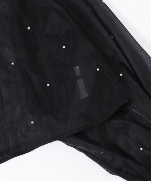 ビジューポイントシアーシャツ