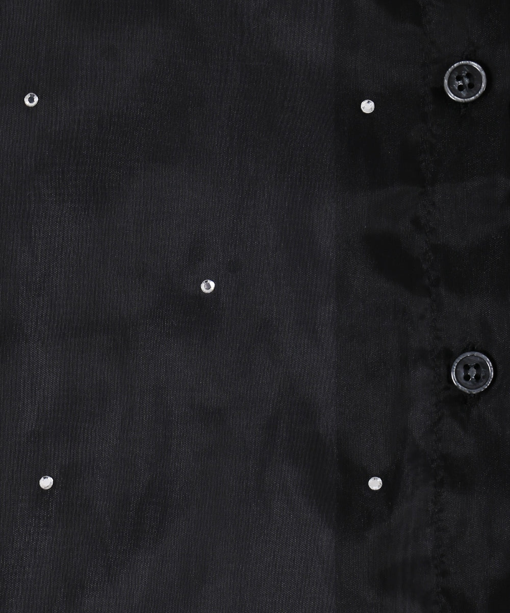 ビジューポイントシアーシャツ