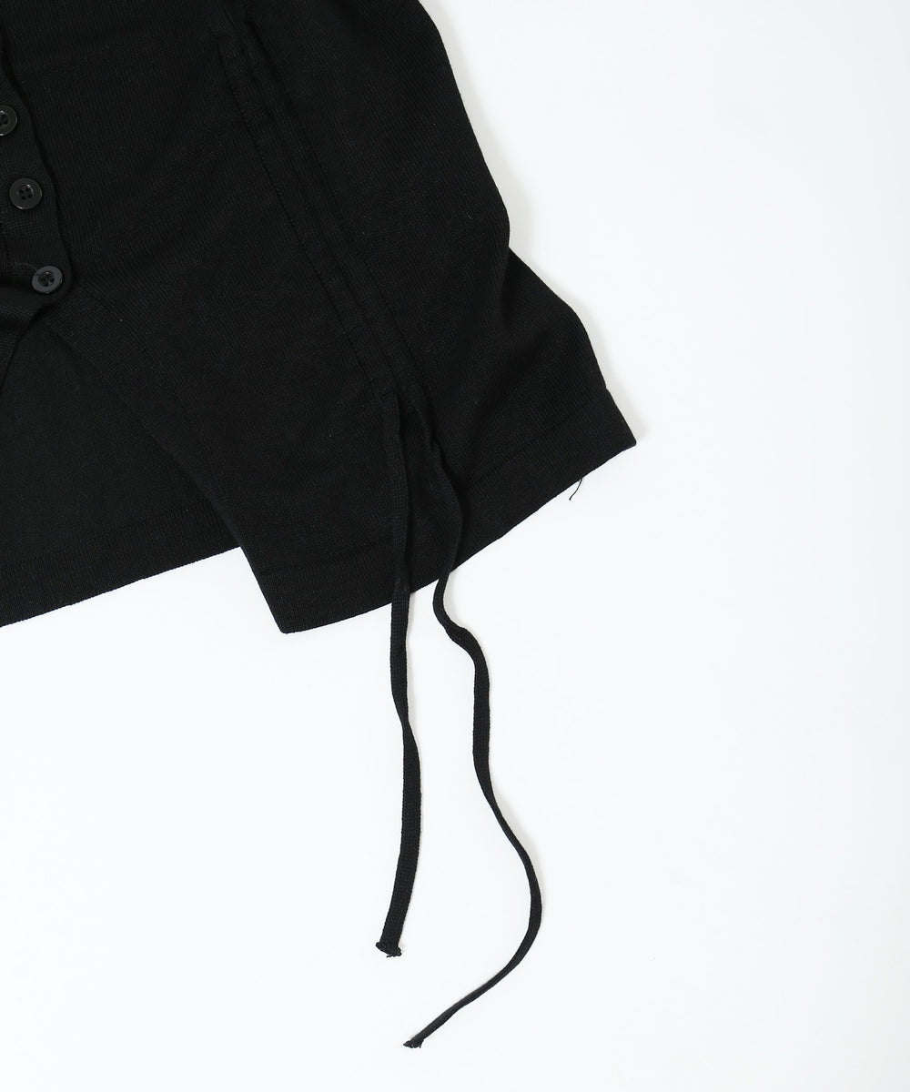 サイドドロスト半袖トップス