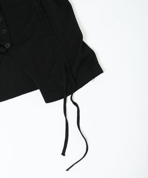 サイドドロスト半袖トップス