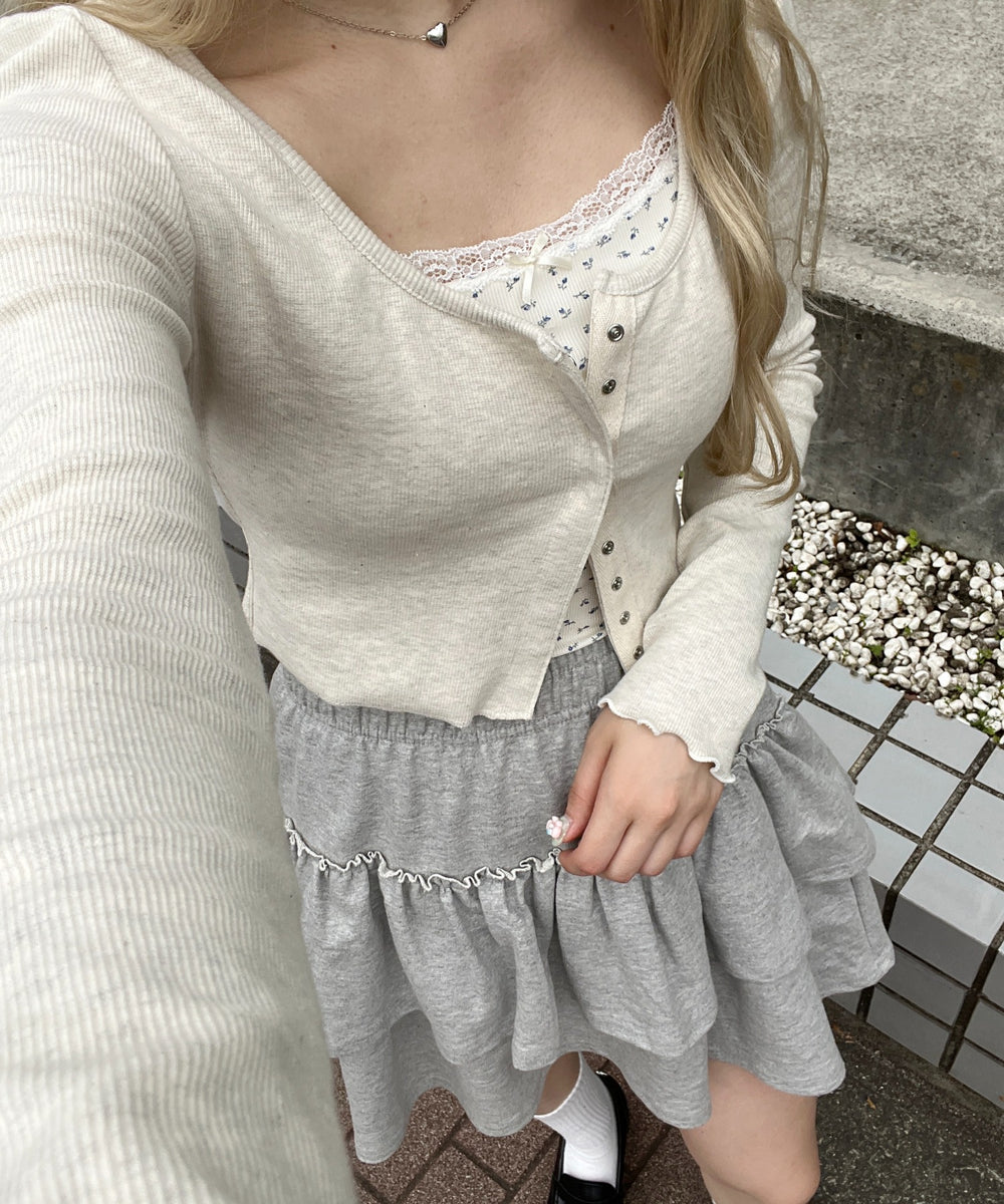 花柄カップインキャミソール