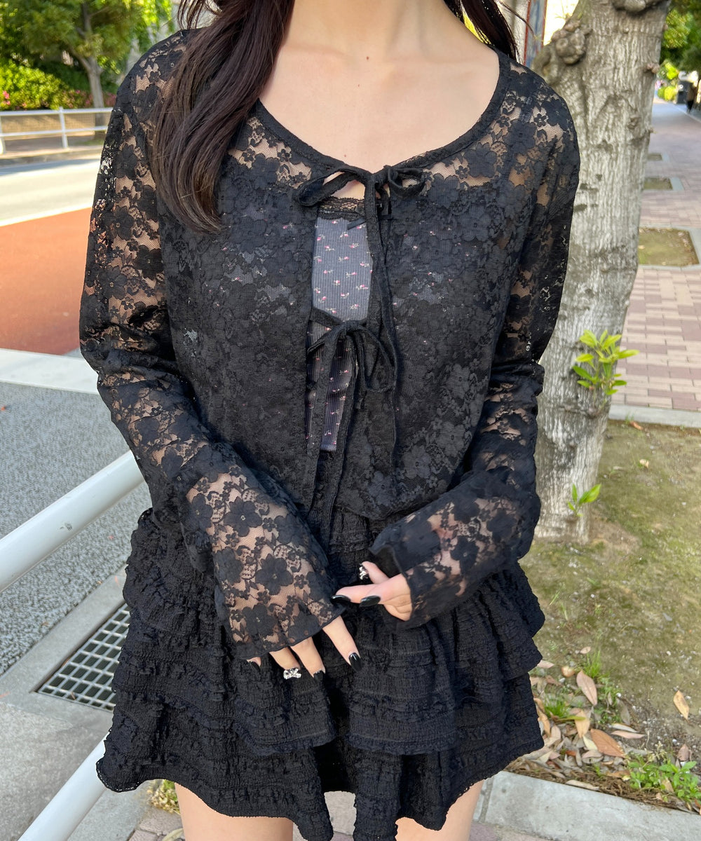 花柄カップインキャミソール