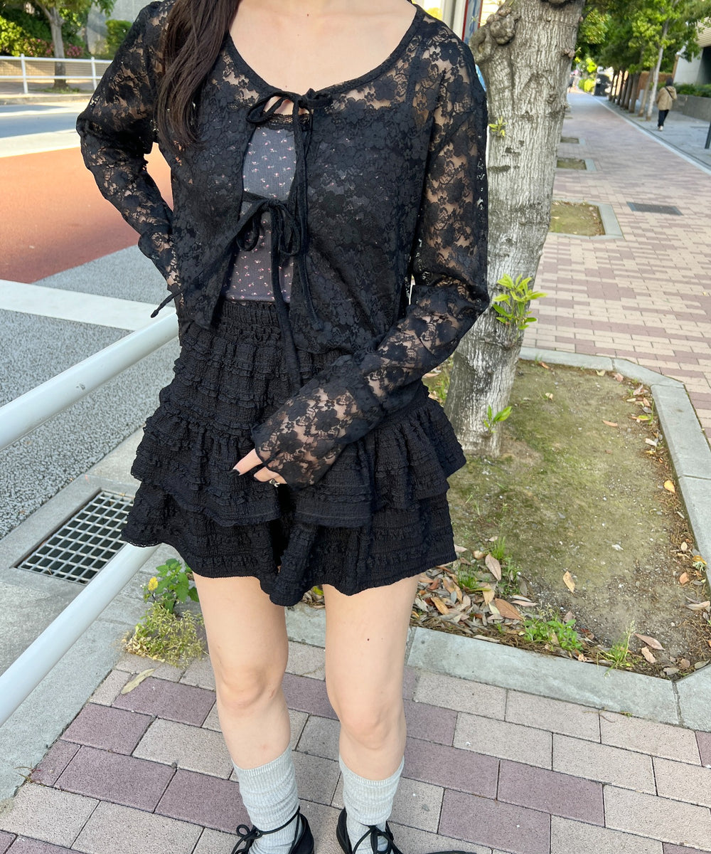 花柄カップインキャミソール