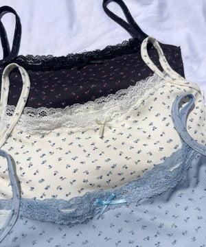 花柄カップインキャミソール