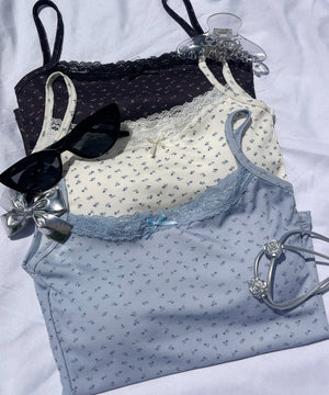 花柄カップインキャミソール