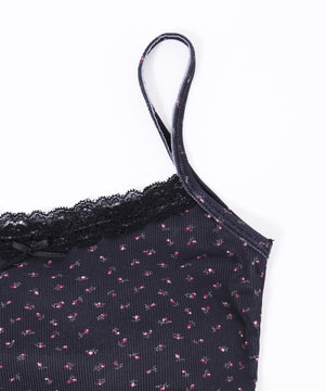 花柄カップインキャミソール