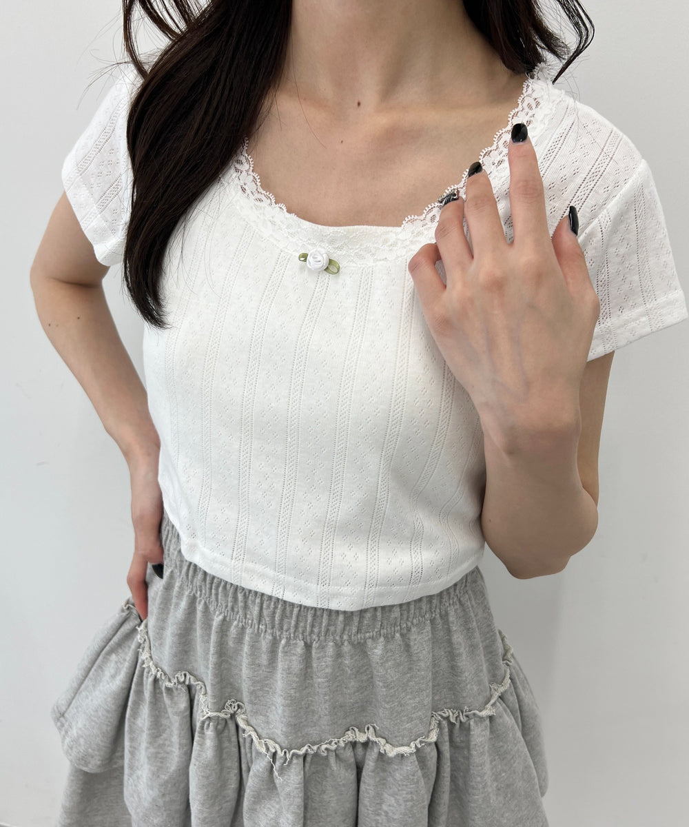 バラポイントコンパクトTシャツ