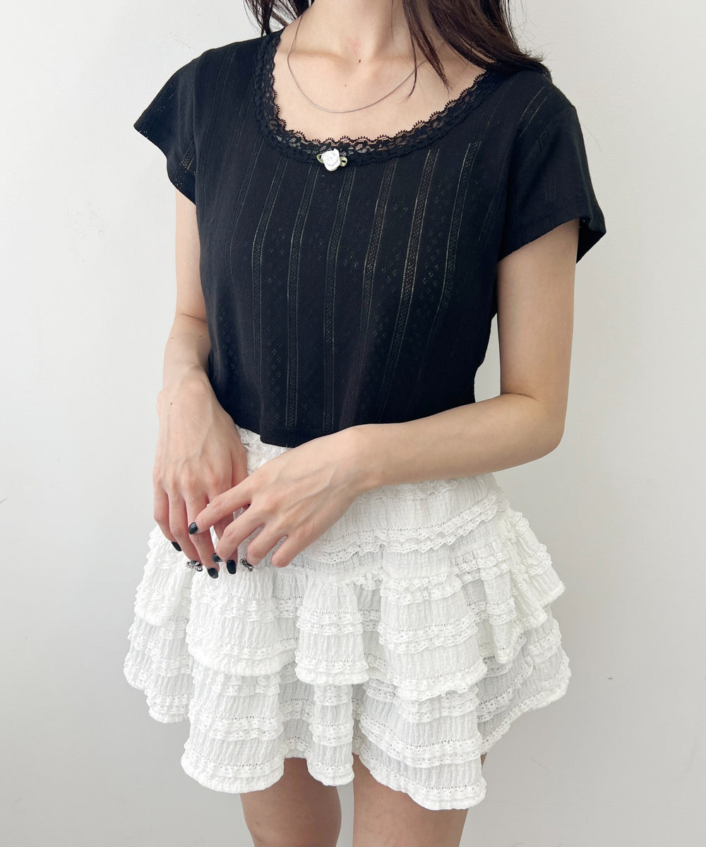 バラポイントコンパクトTシャツ