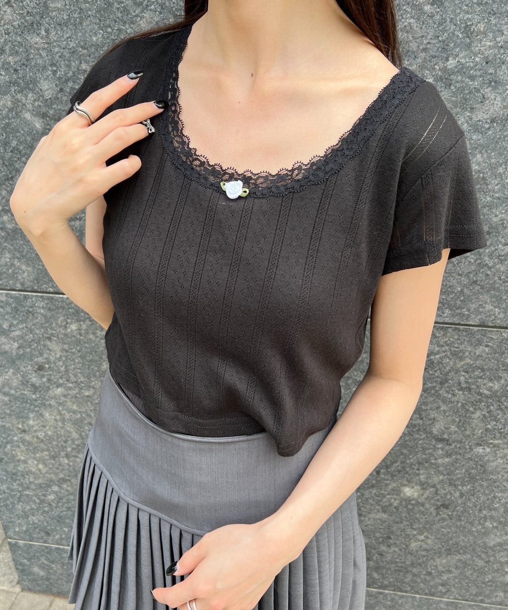 バラポイントコンパクトTシャツ