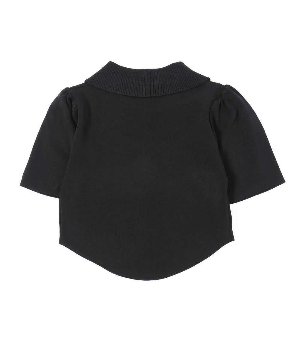 ラウンドカットパフスリーブトップス