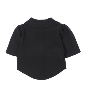 ラウンドカットパフスリーブトップス