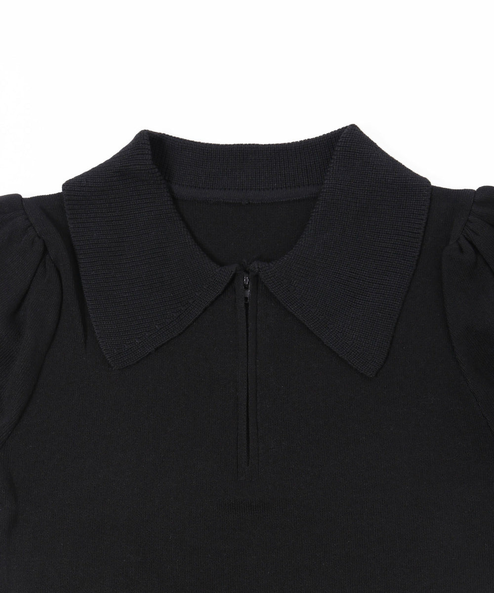 ラウンドカットパフスリーブトップス