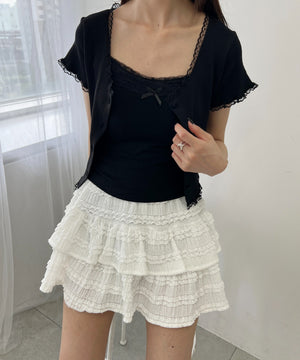 リボンデザインカップインキャミソール