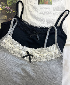 リボンデザインカップインキャミソール