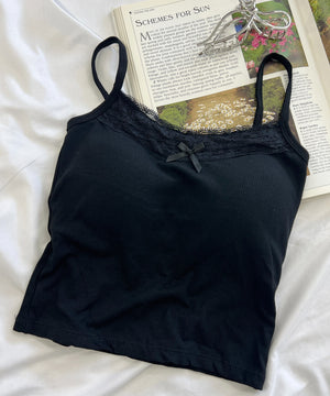 リボンデザインカップインキャミソール