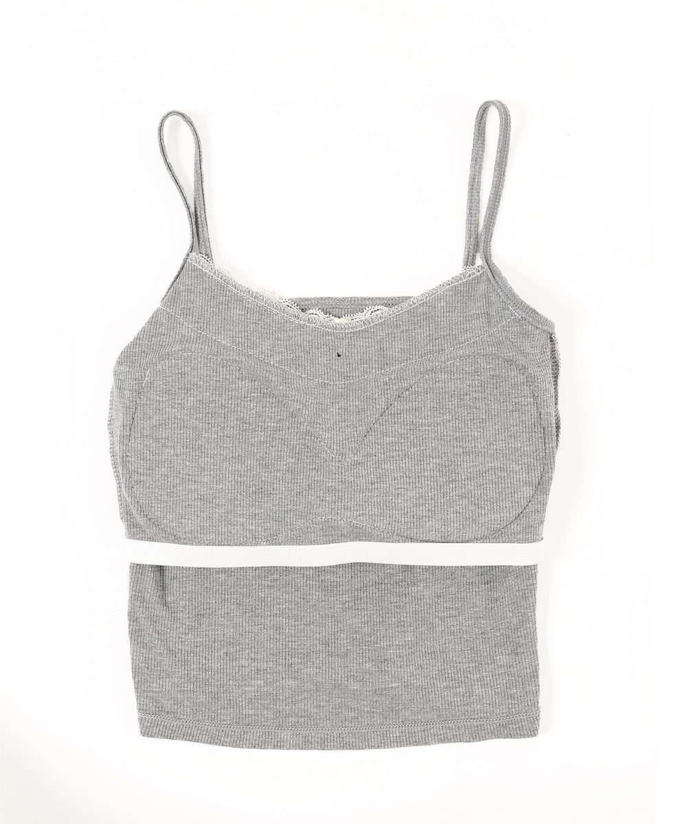 リボンデザインカップインキャミソール