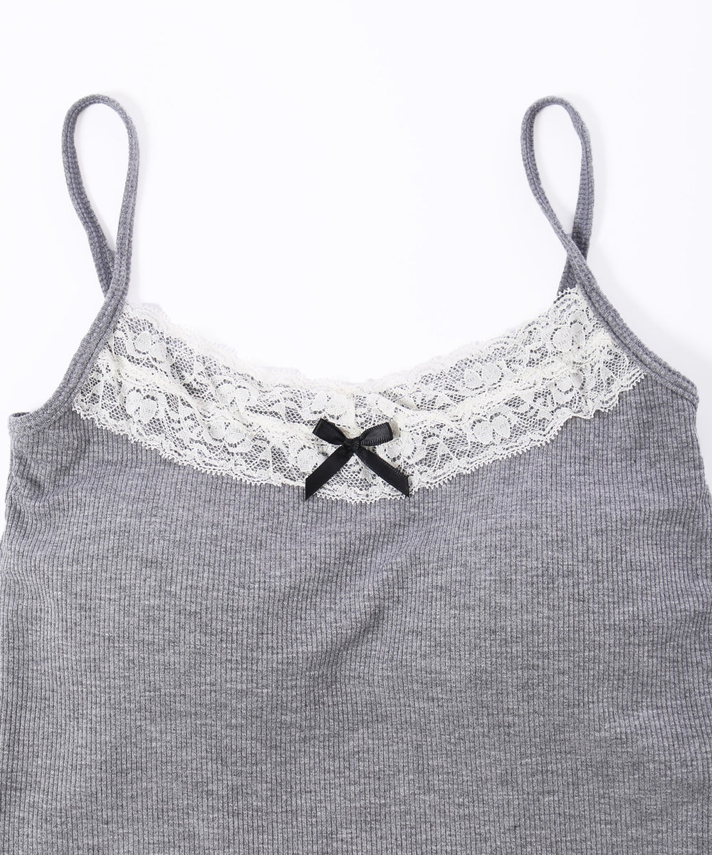 リボンデザインカップインキャミソール
