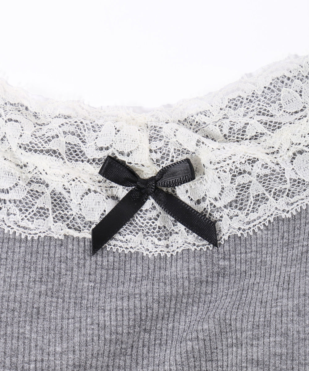 リボンデザインカップインキャミソール