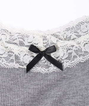 リボンデザインカップインキャミソール