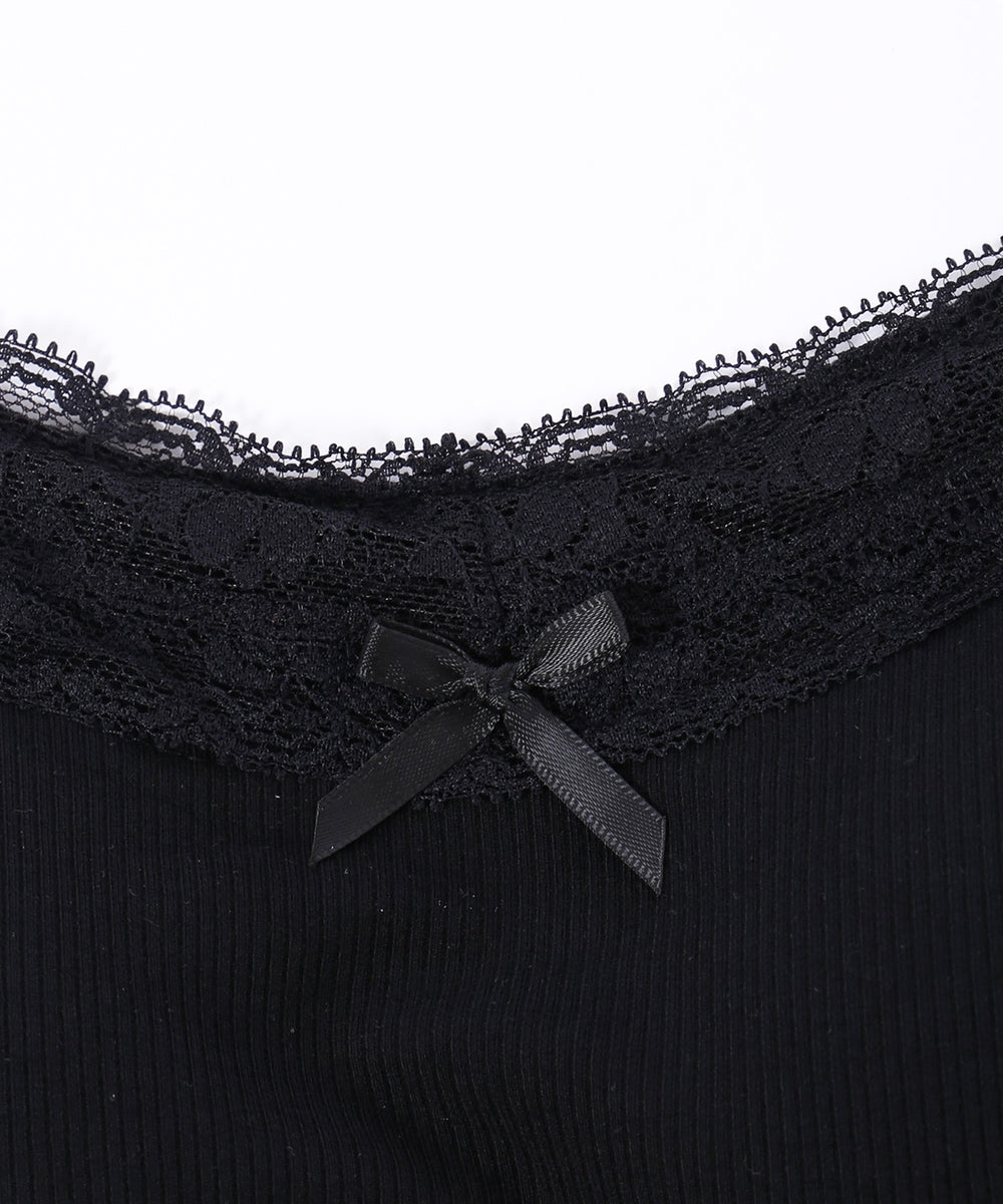 リボンデザインカップインキャミソール