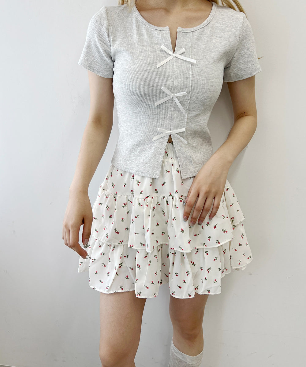 3リボンTシャツ