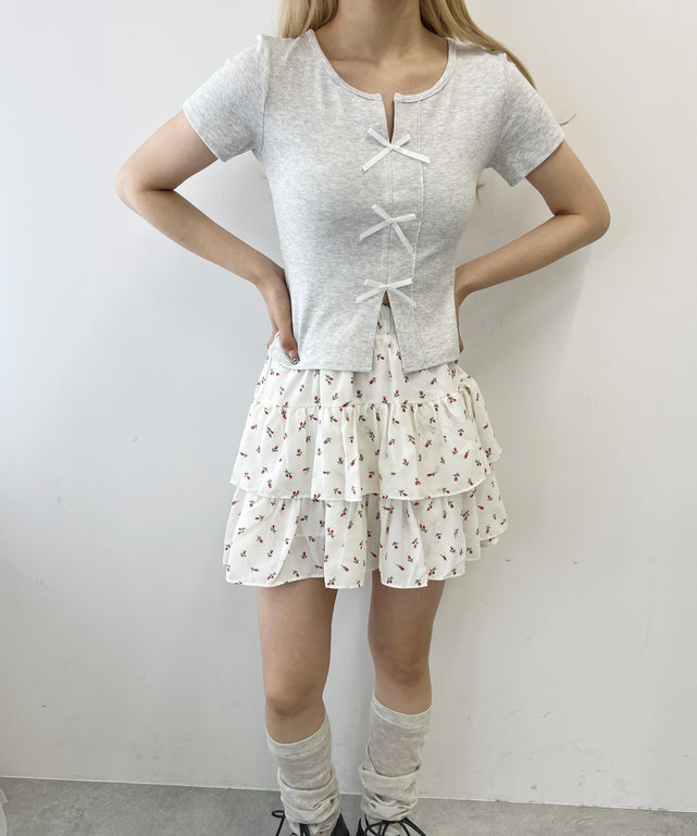 3リボンTシャツ