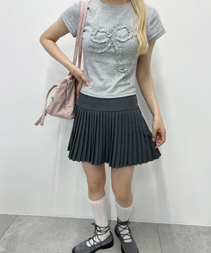 ギャザーリボンモチーフTシャツ